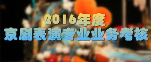 男大几把网站国家京剧院2016年度京剧表演专业业务考...